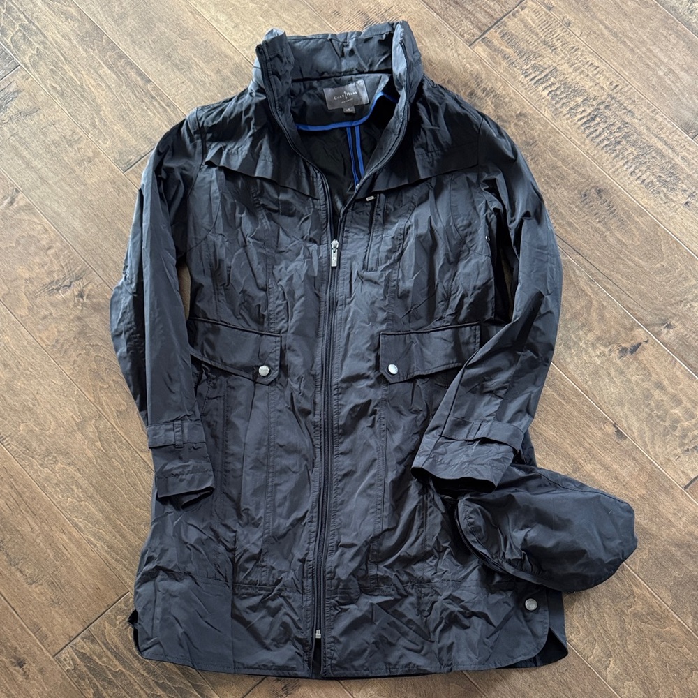 Cole Haan Black Lightweight Packable Jacket